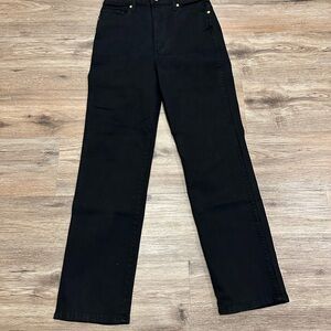 KHAITE Black Straight Leg Women's Jeans